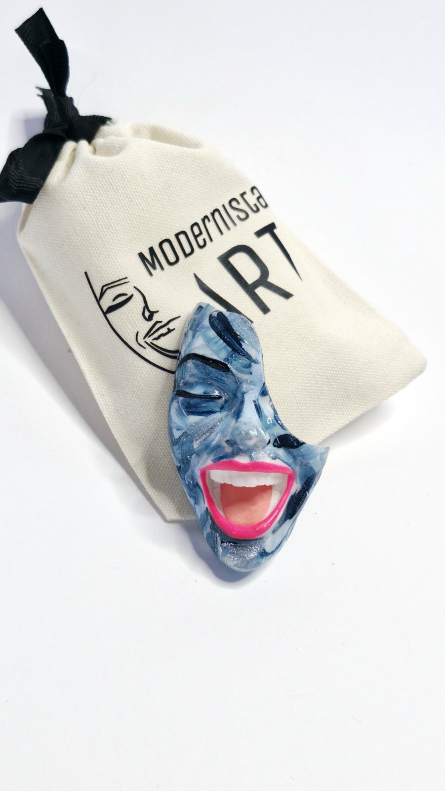 Brooch — Smile Marble Sea by Modernista Art