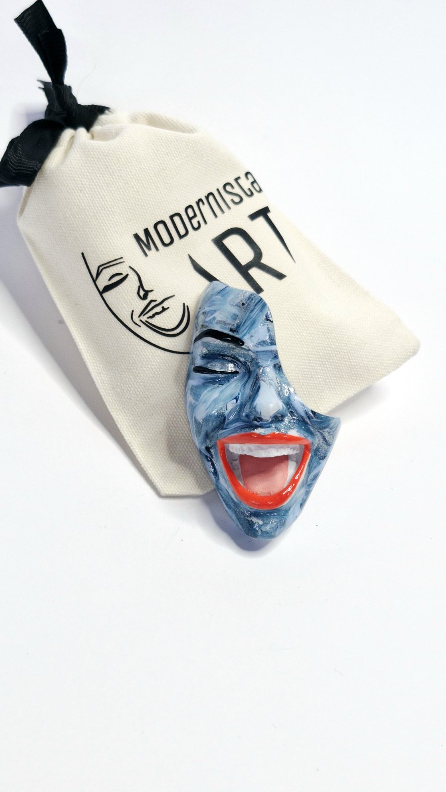 Brooch — Smile Marble Sea by Modernista Art