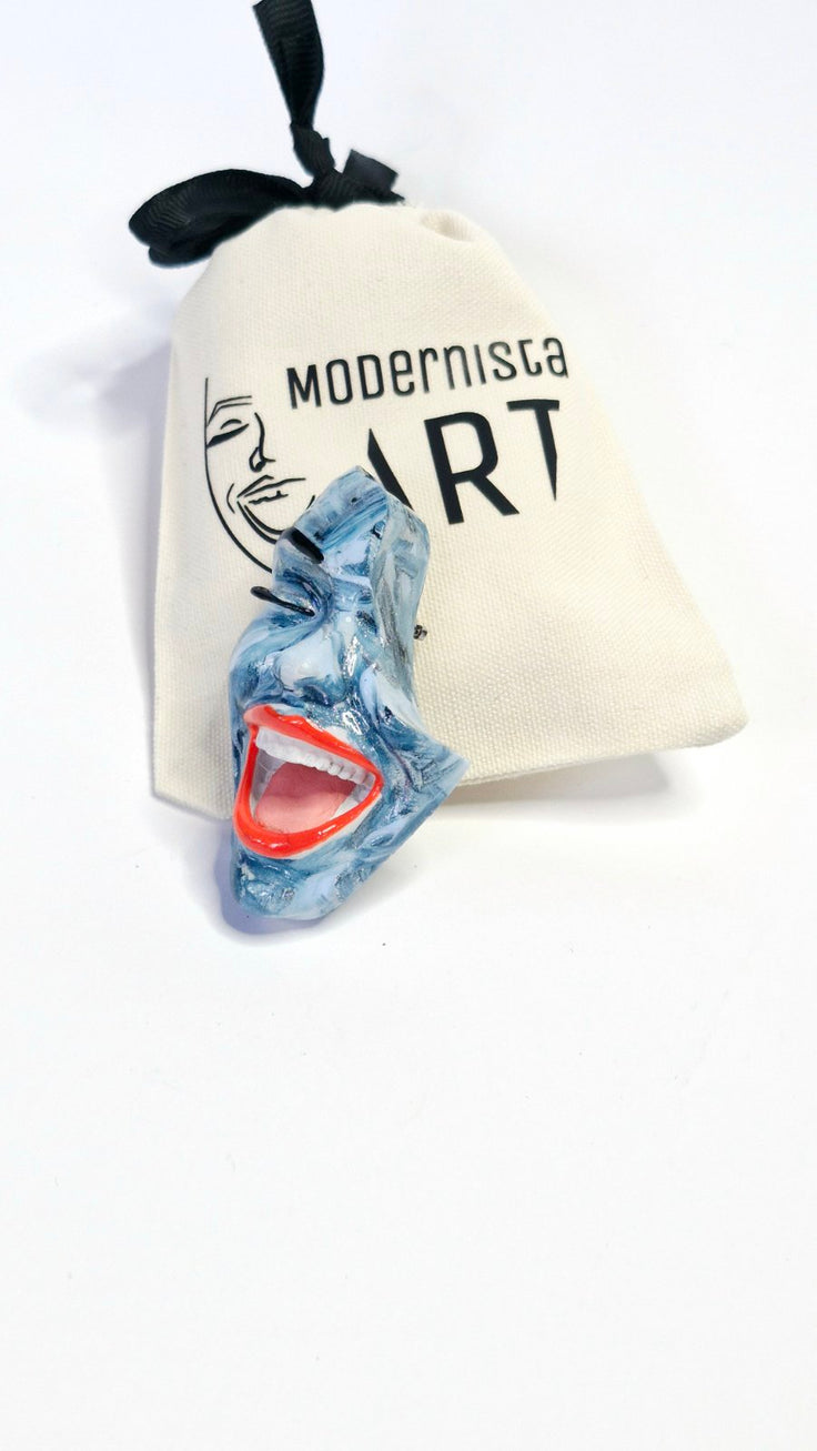 Brooch — Smile Marble Sea by Modernista Art