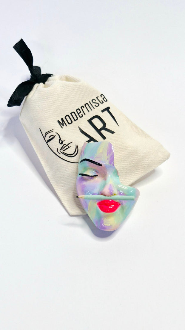 Brooch — Art Marshmallow by Modernista Art