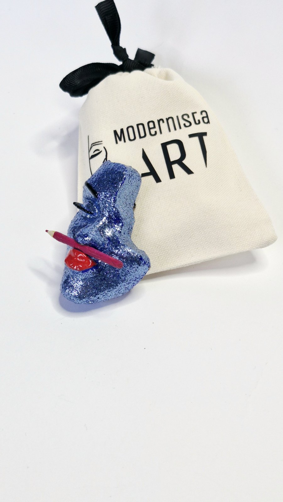 Brooch — Art Royal Blue by Modernista Art