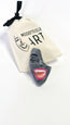 Brooch — Smile Velour Gray by Modernista Art