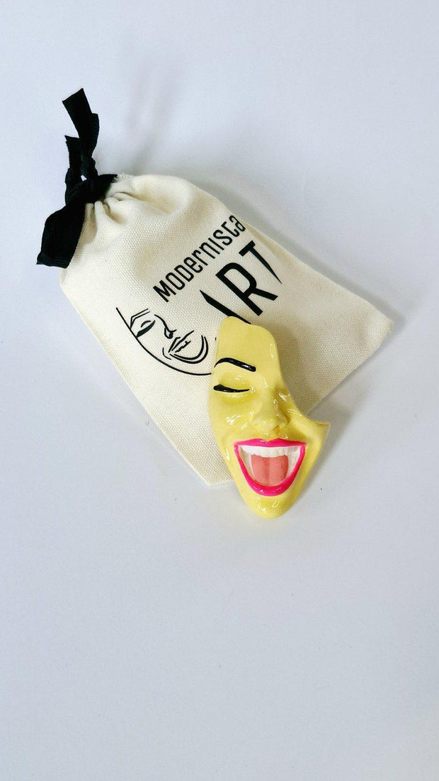 Brooch — Smile Pastel Sun by Modernista Art