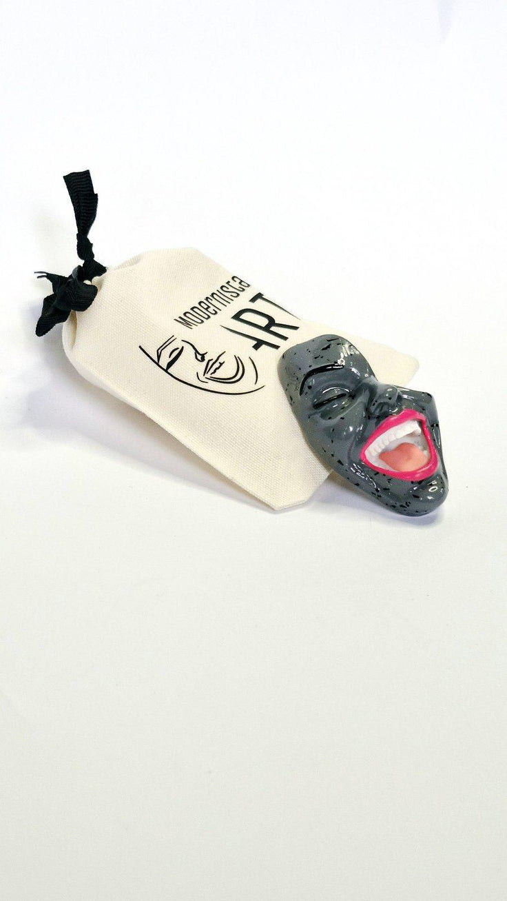 Brooch — Smile Gray Fiction by Modernista Art
