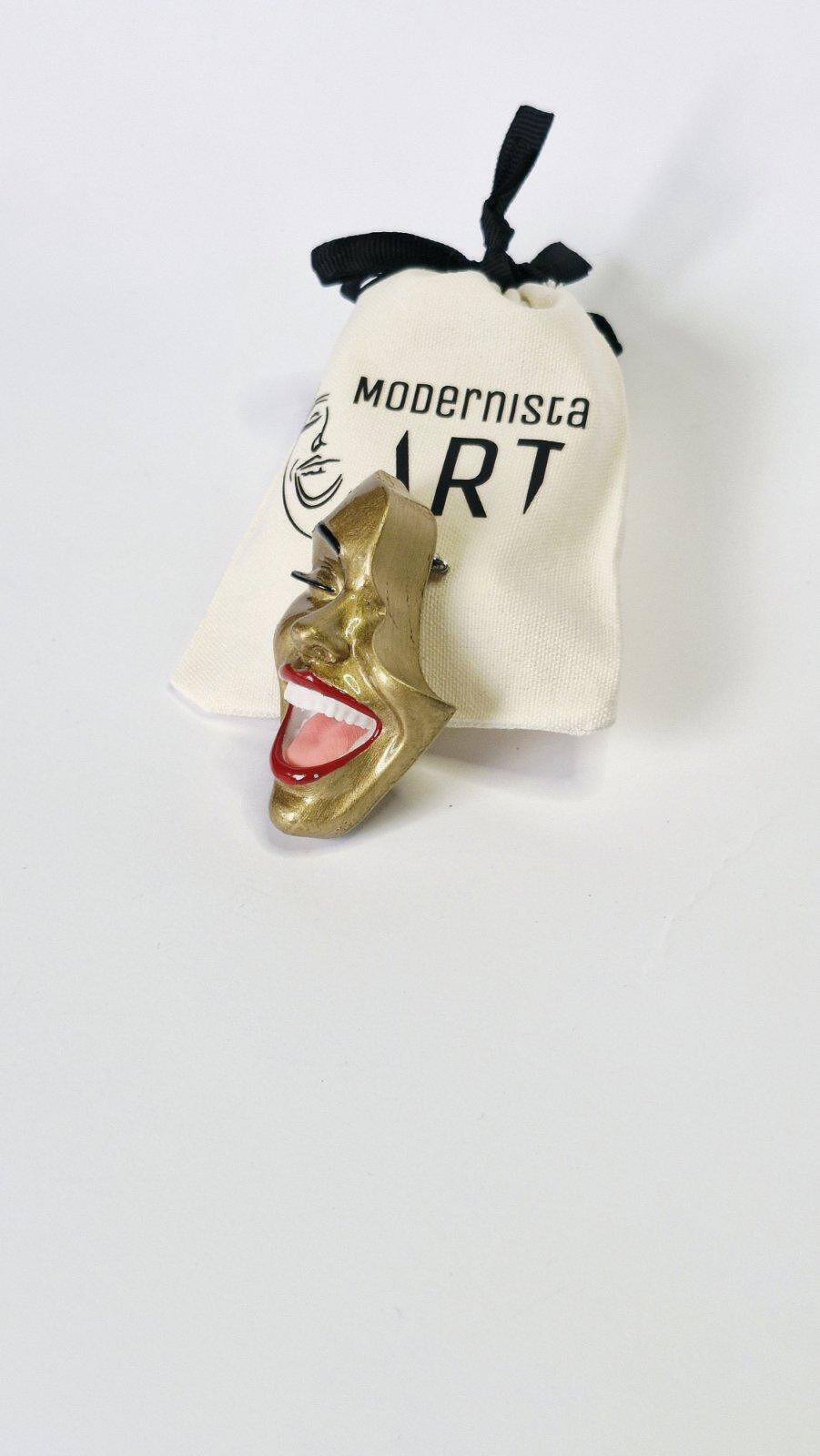 Brooch — Smile Royal Gold by Modernista Art