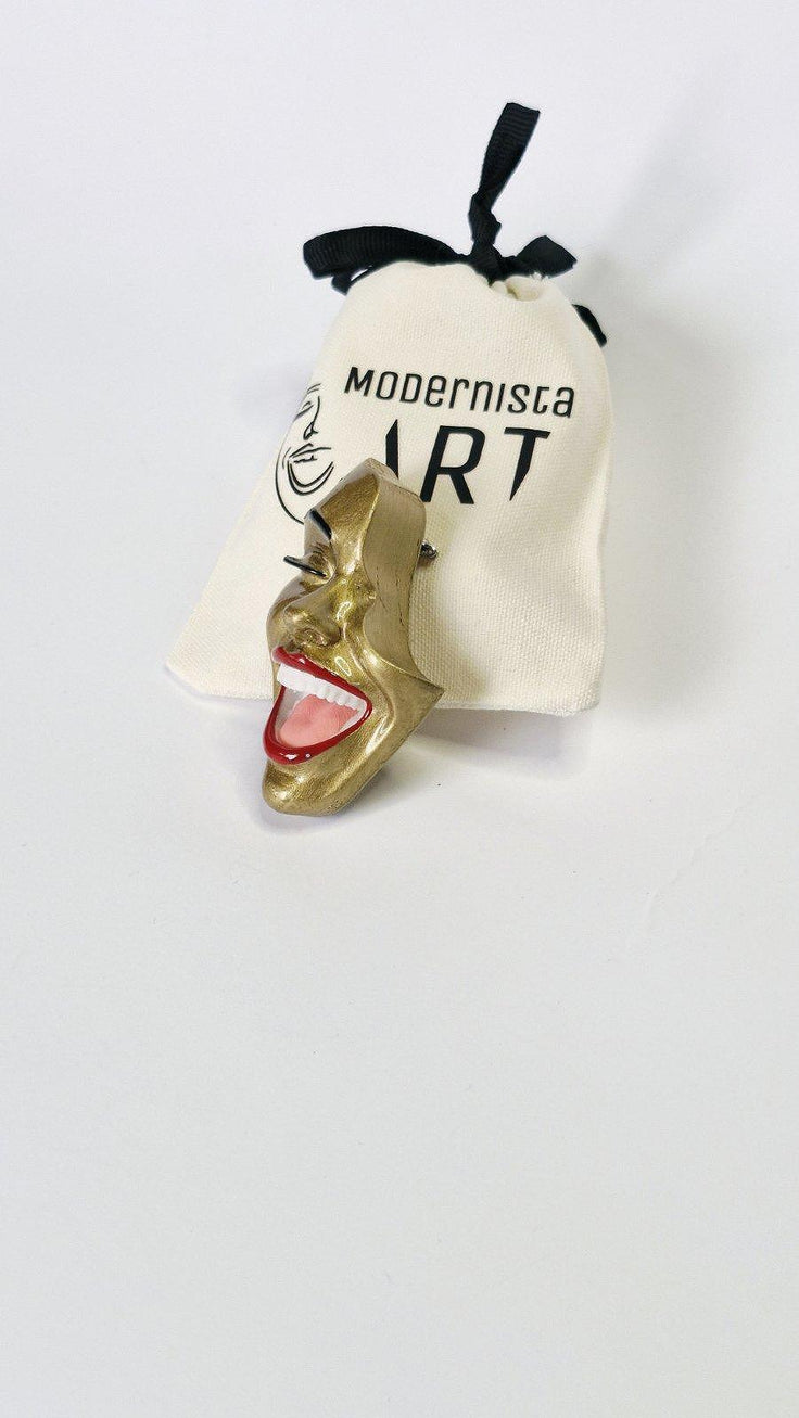 Brooch — Smile Royal Gold by Modernista Art