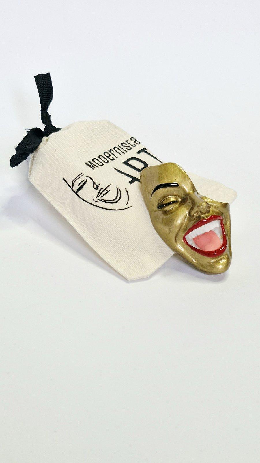 Brooch — Smile Royal Gold by Modernista Art