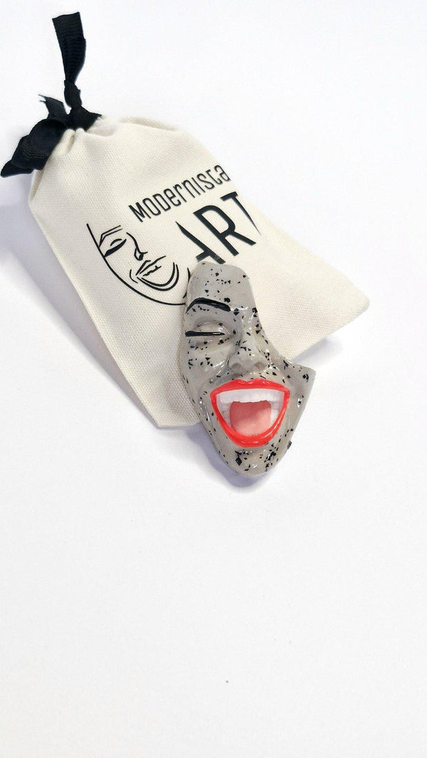 Brooch — Smile Stylish Nude by Modernista Art