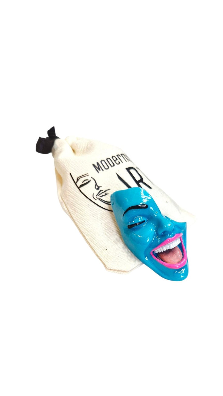 Turquoise Muse Smile Brosche