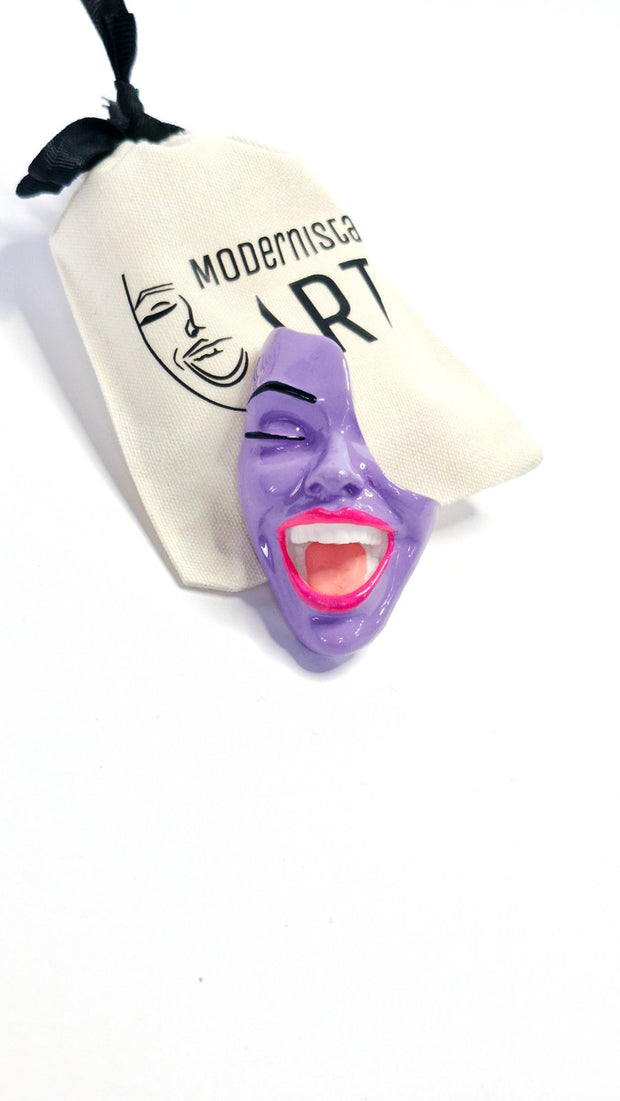 Brooch — Lavender Smile by Modernista Art