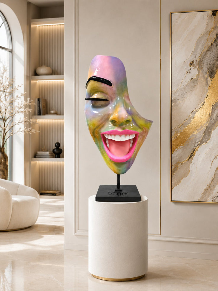 Decor with Pedestal — Lady Pastel Lounge by Modernista Art