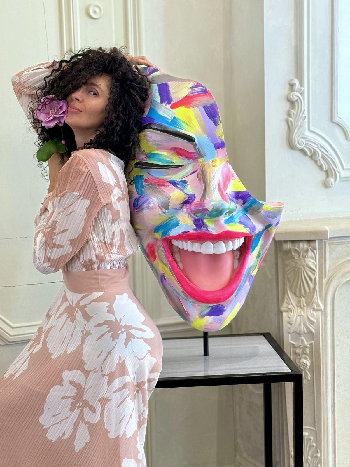 Decor with Pedestal — Lady Artistic Touch by Modernista Art