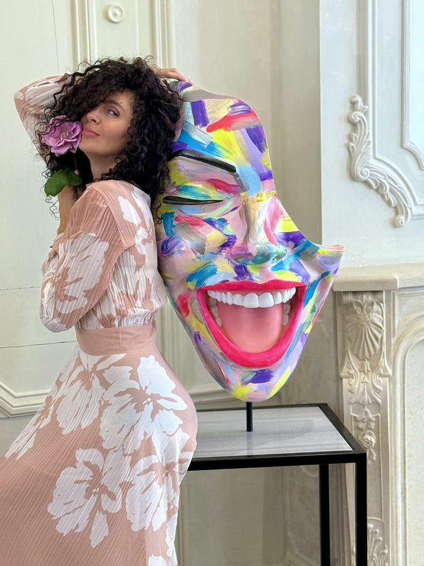 Decor with Pedestal — Lady Artistic Touch by Modernista Art