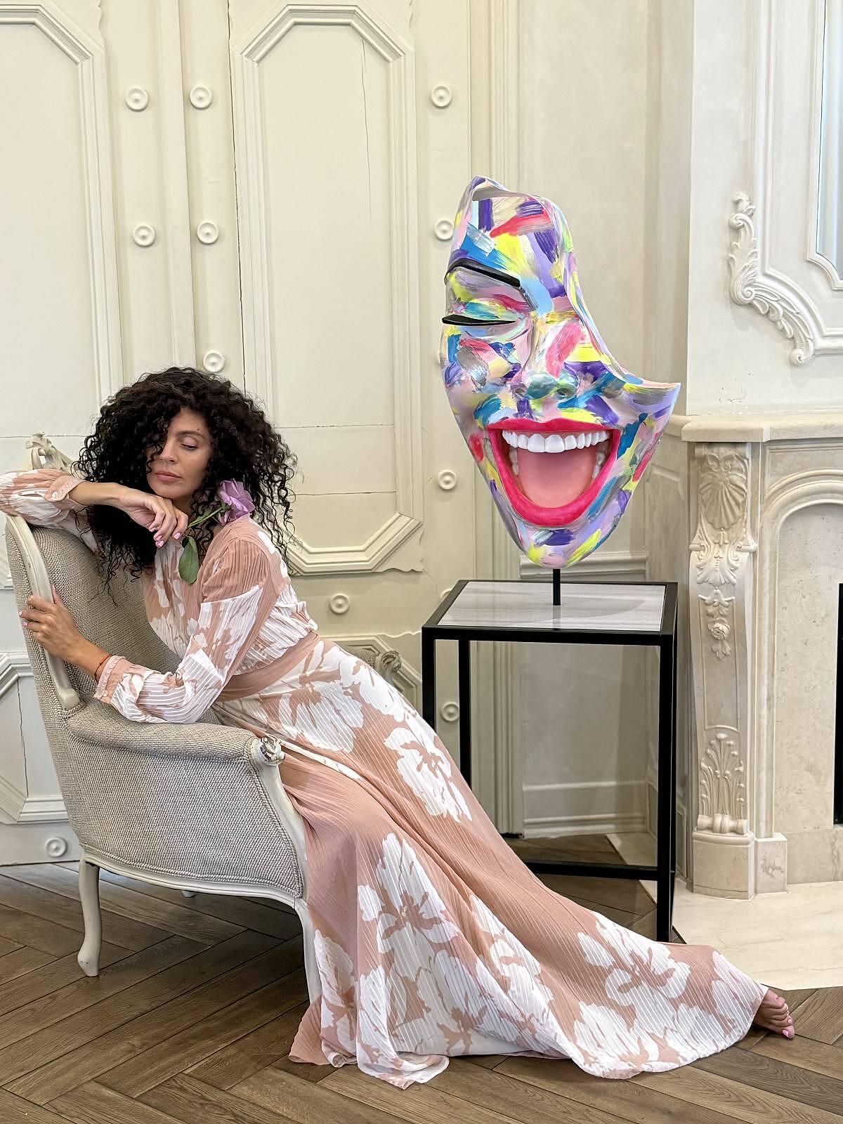 Decor with Pedestal — Lady Artistic Touch by Modernista Art
