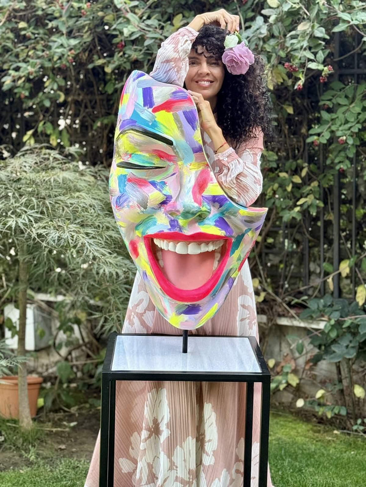 Decor with Pedestal — Lady Artistic Touch by Modernista Art