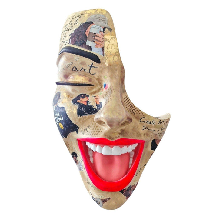 Decor with Pedestal — Luminous Smile by Modernista Art
