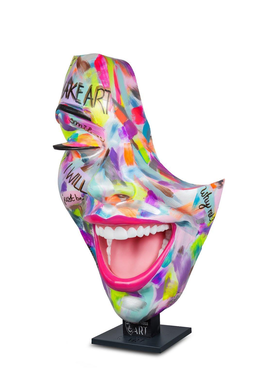 Decor with Pedestal — Madness Smile by Modernista Art