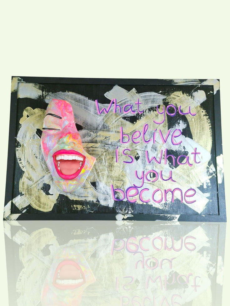 Painting — Lady Smile Explosion by Modernista Art