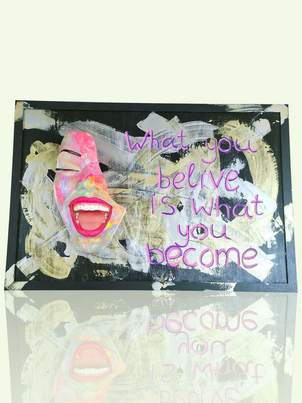 Painting — Lady Smile Explosion by Modernista Art