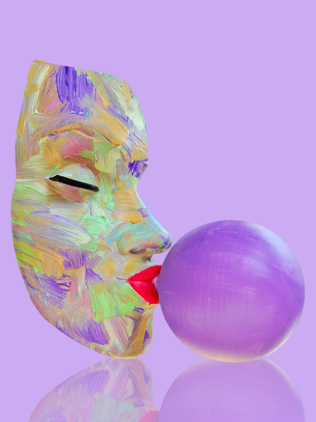 Painting — Madam Bubble Violet by Modernista Art