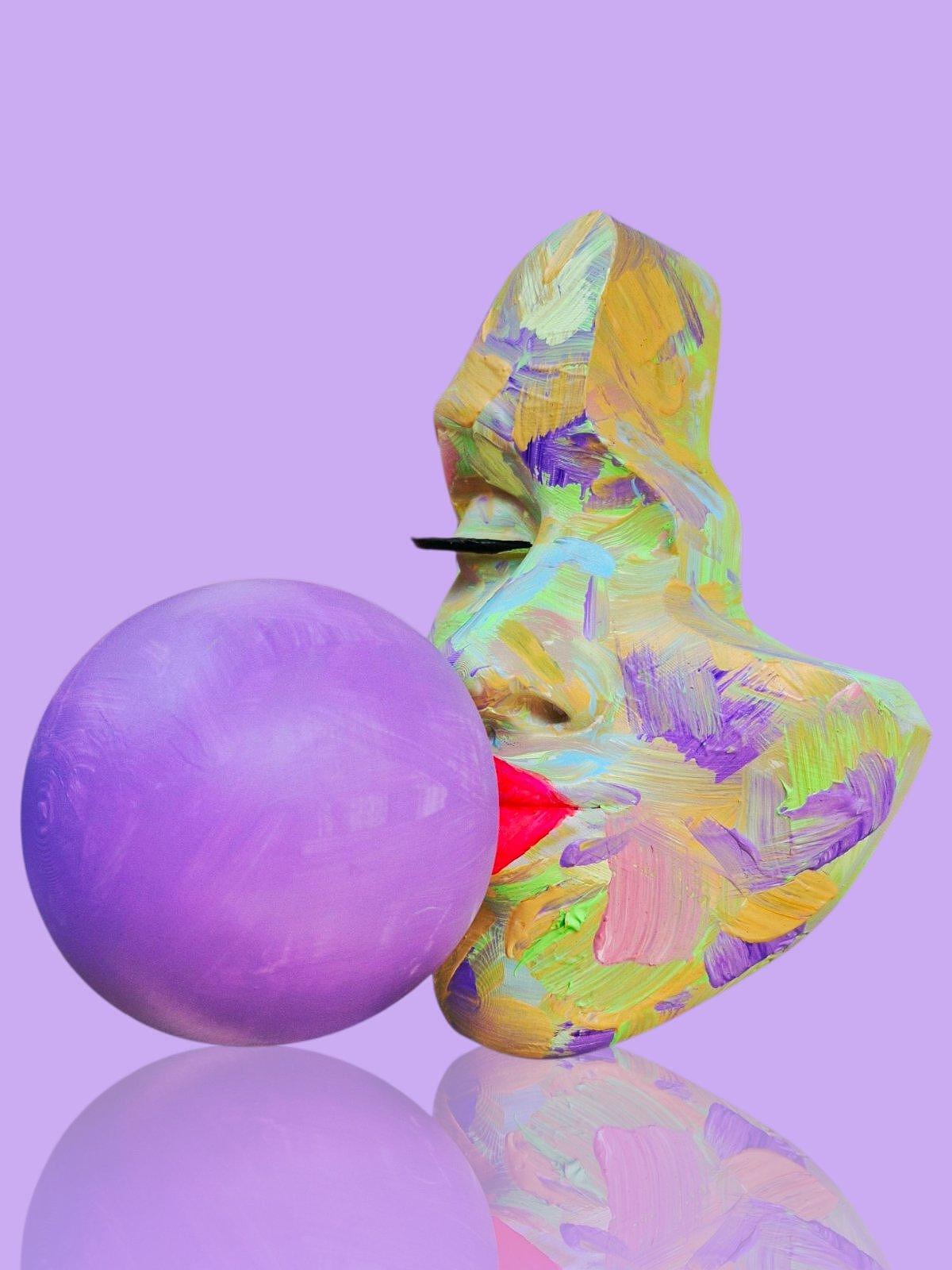Painting — Madam Bubble Violet by Modernista Art