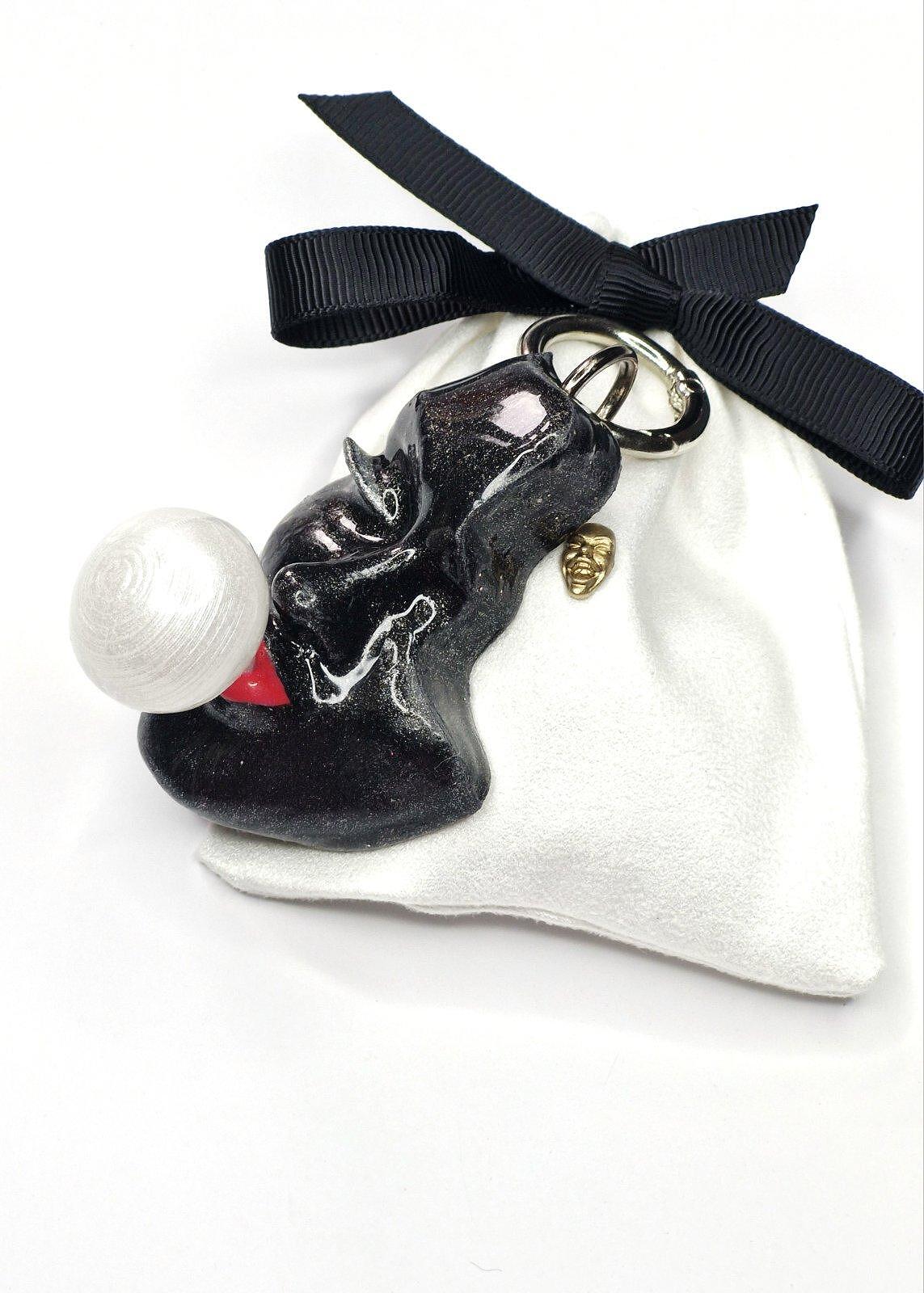 Keychain — Bubble Black Queen by Modernista Art