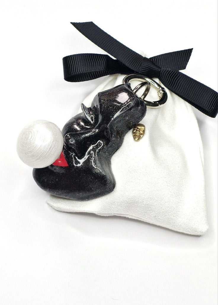 Keychain — Bubble Black Queen by Modernista Art