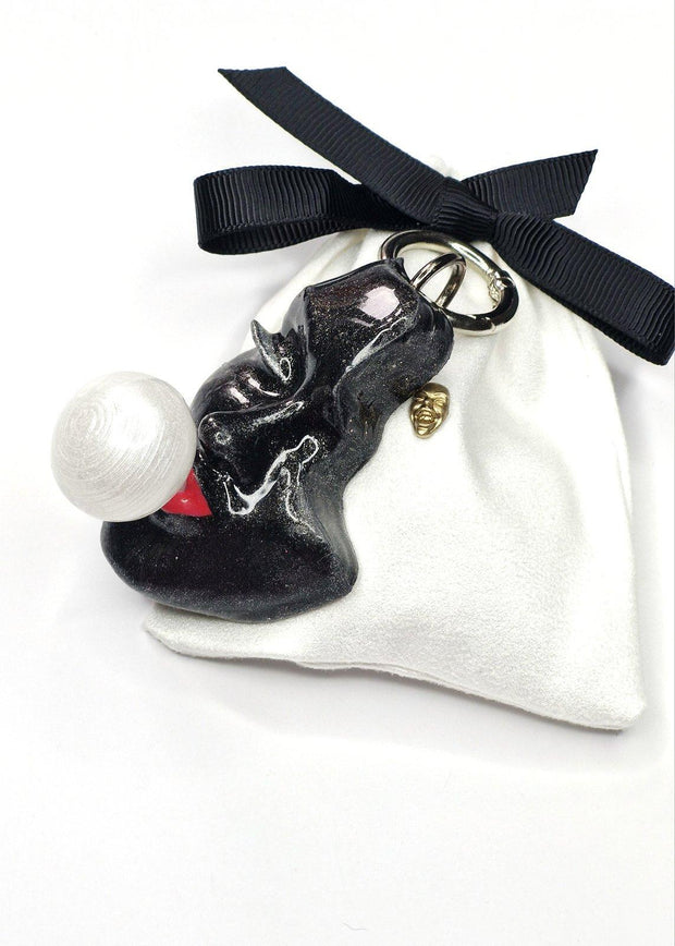 Keychain — Bubble Black Queen by Modernista Art