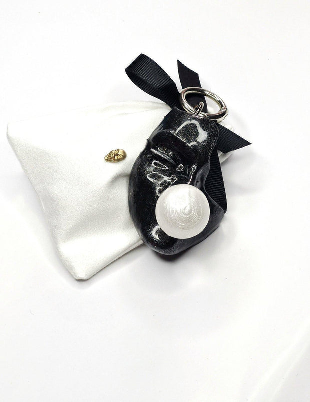 Keychain — Bubble Black Queen by Modernista Art