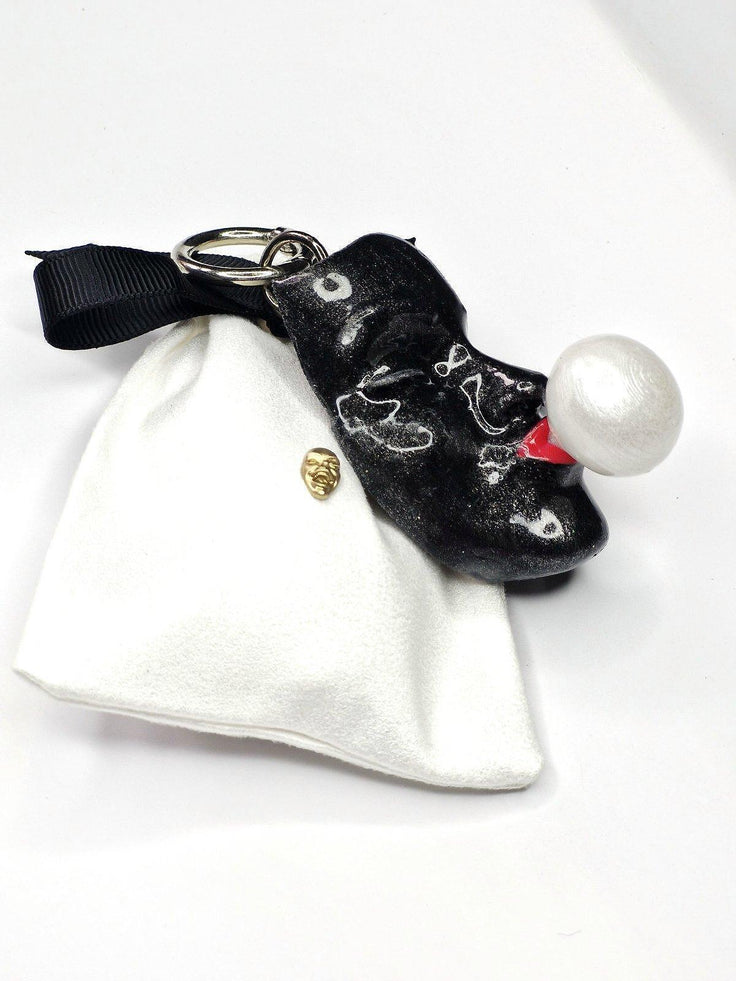 Keychain — Bubble Black Queen by Modernista Art