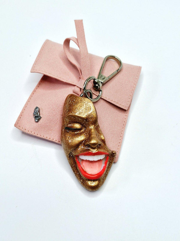 Keychain — Smile Bronze Spark by Modernista Art
