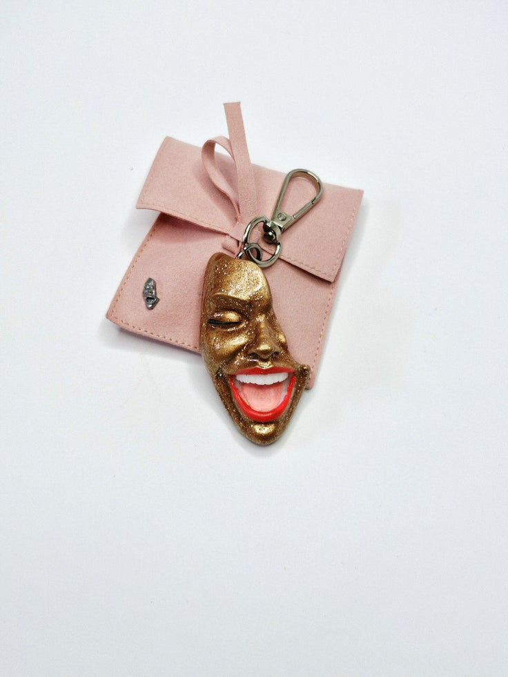 Keychain — Smile Bronze Spark by Modernista Art