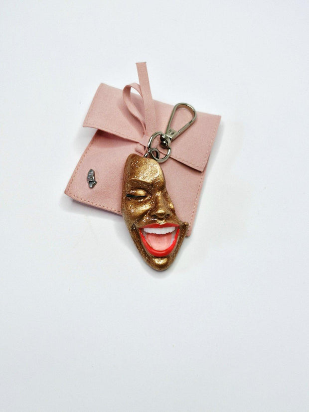 Keychain — Smile Bronze Spark by Modernista Art