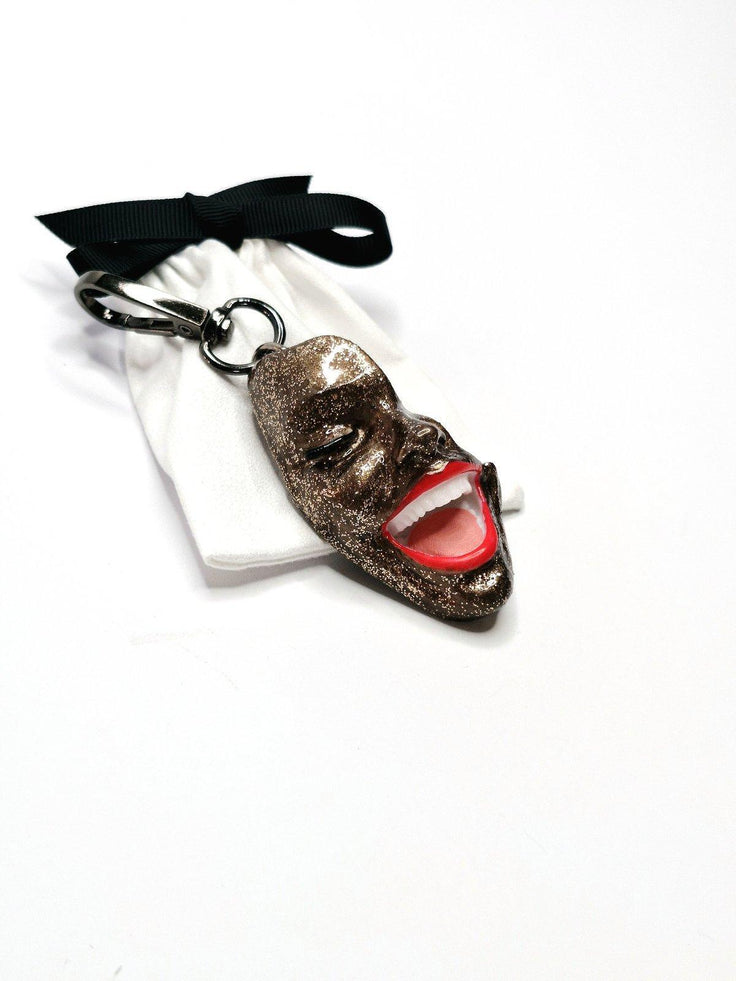 Keychain — Smile Brownie Glow by Modernista Art