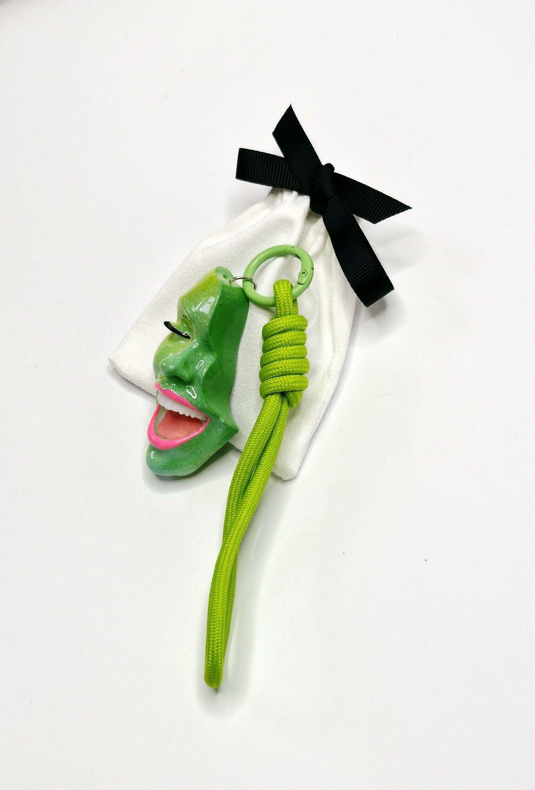 Keychain — Smile Lemon Grass by Modernista Art
