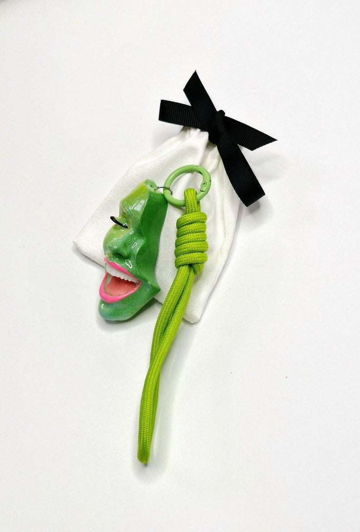 Keychain — Smile Lemon Grass by Modernista Art