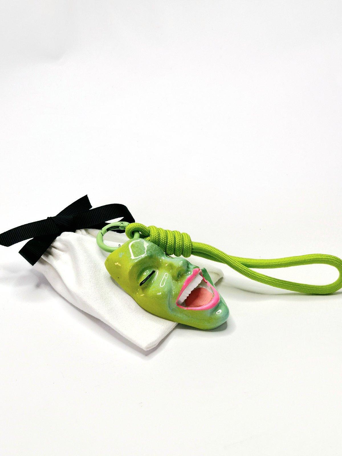 Keychain — Smile Lemon Grass by Modernista Art