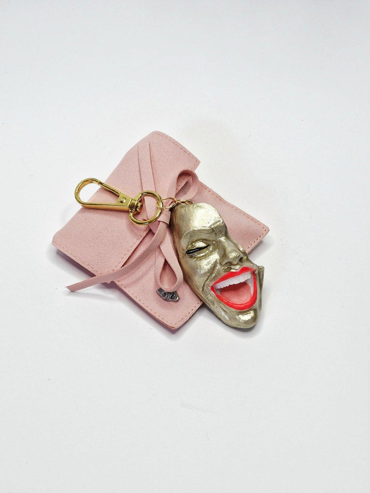 Keychain — Smile Silky Gold by Modernista Art