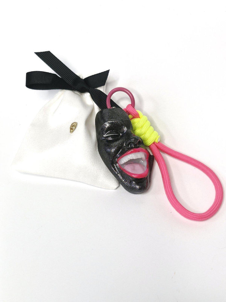 Keychain — Smile Black Shine by Modernista Art