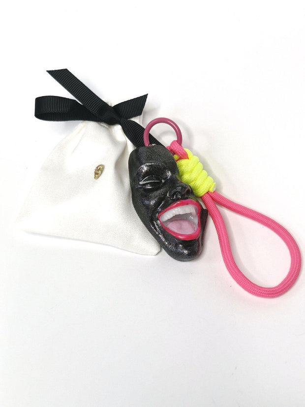 Keychain — Smile Black Shine by Modernista Art