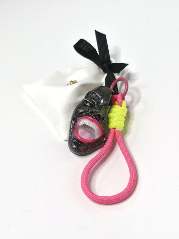 Keychain — Smile Black Shine by Modernista Art