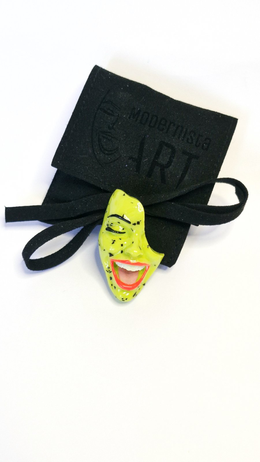 T-Shirt Button — Mood Switch Smile by Modernista Art