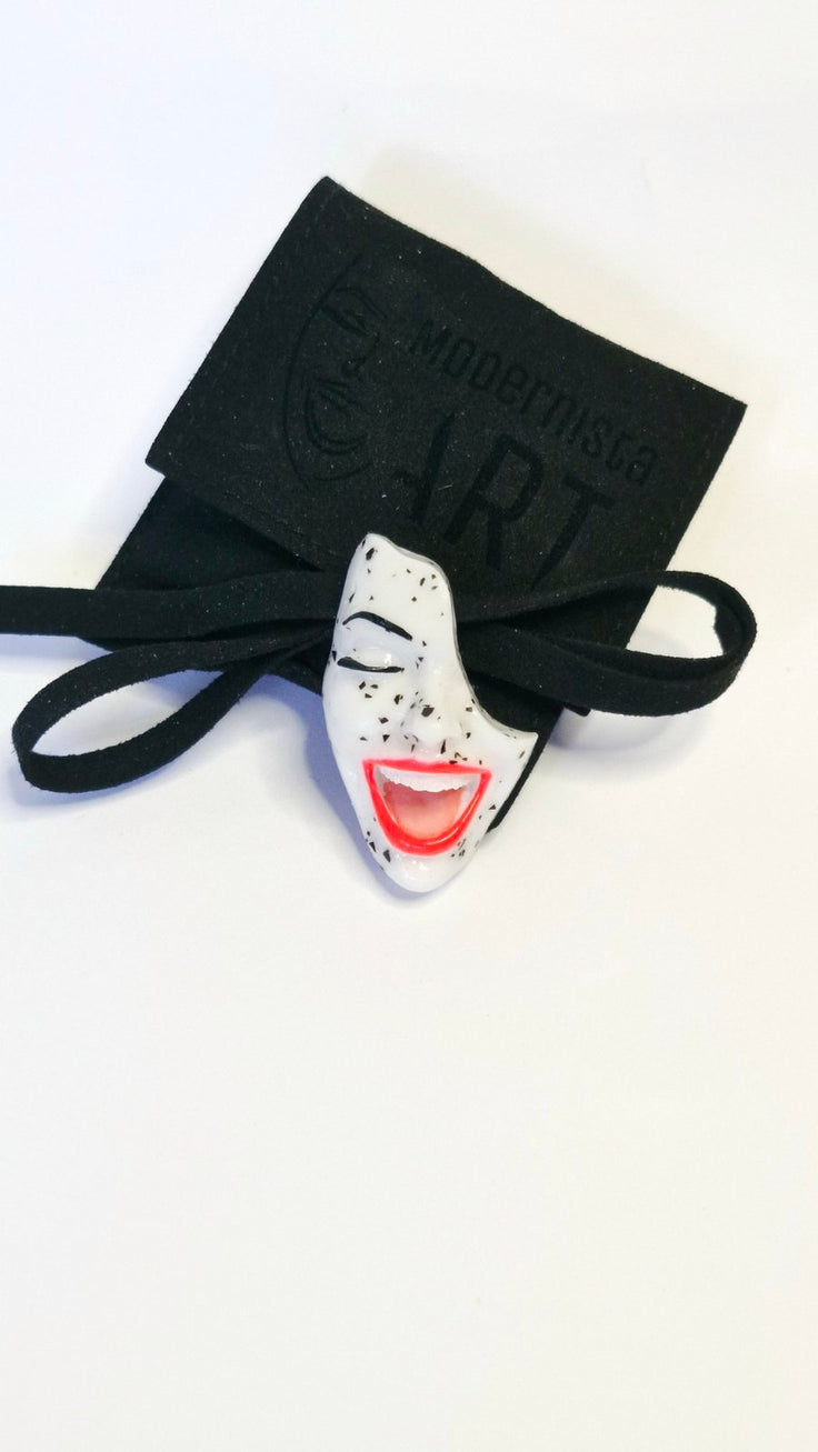 T-Shirt Button — Mood Switch Smile by Modernista Art