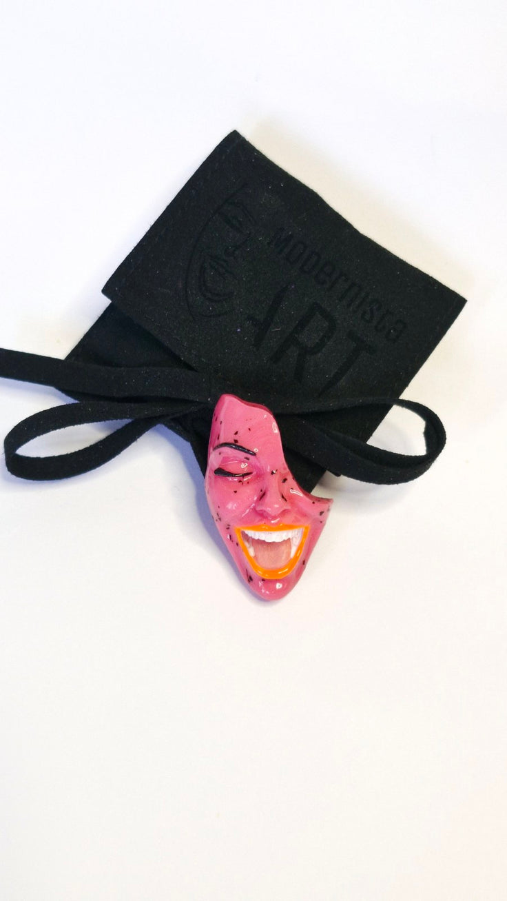 T-Shirt Button — Mood Switch Smile by Modernista Art