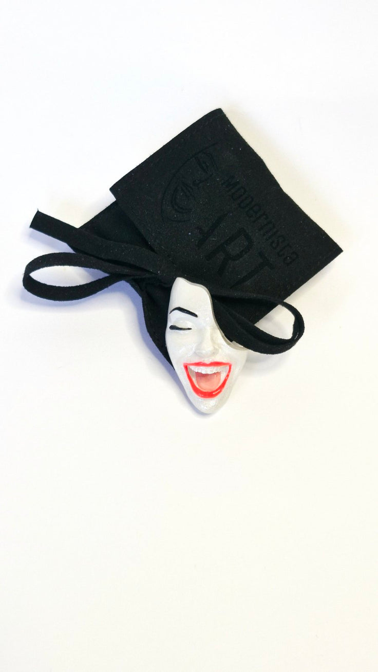 T-Shirt Button — Mood Switch Smile by Modernista Art