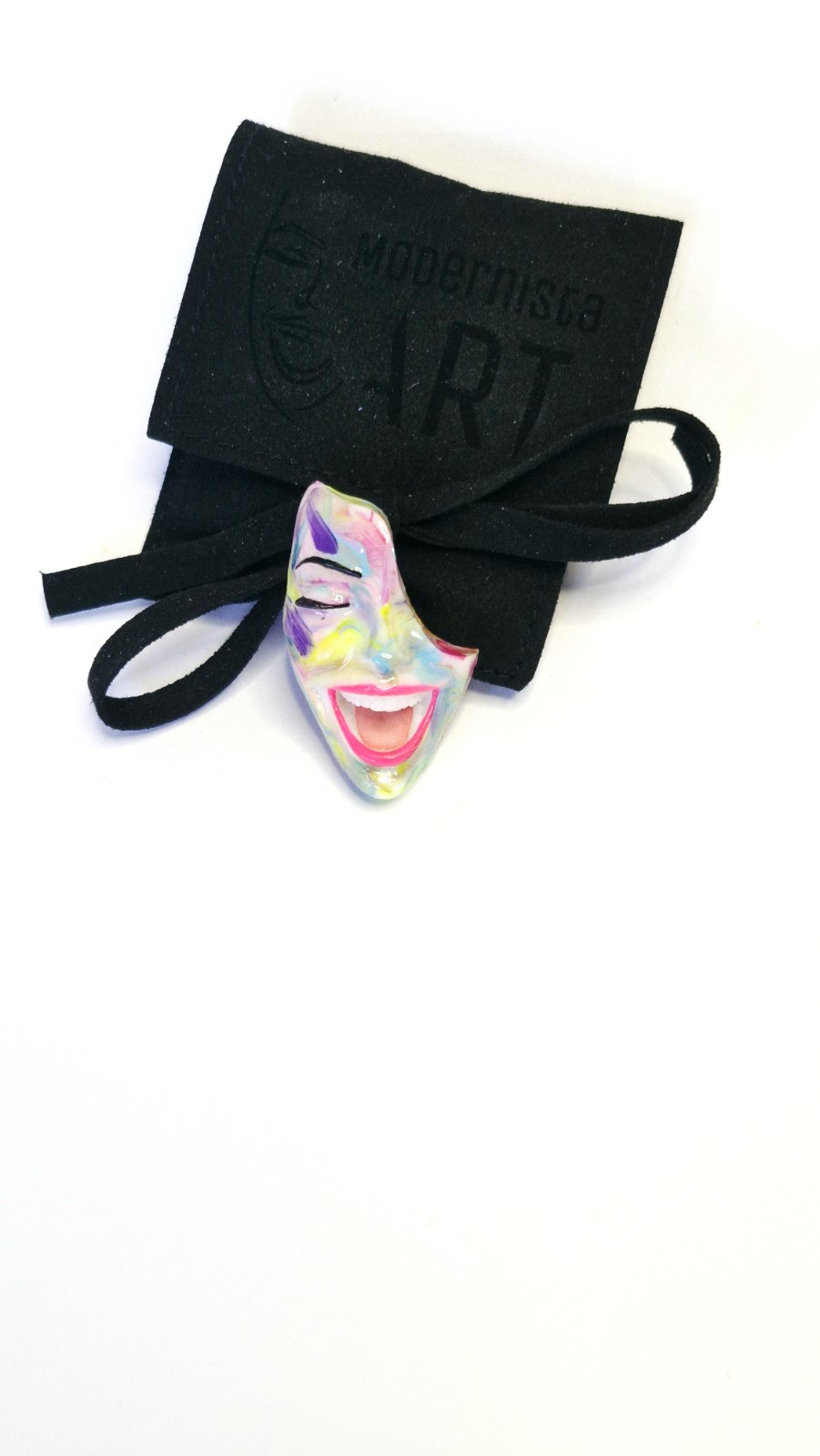 T-Shirt Button — Mood Switch Smile by Modernista Art