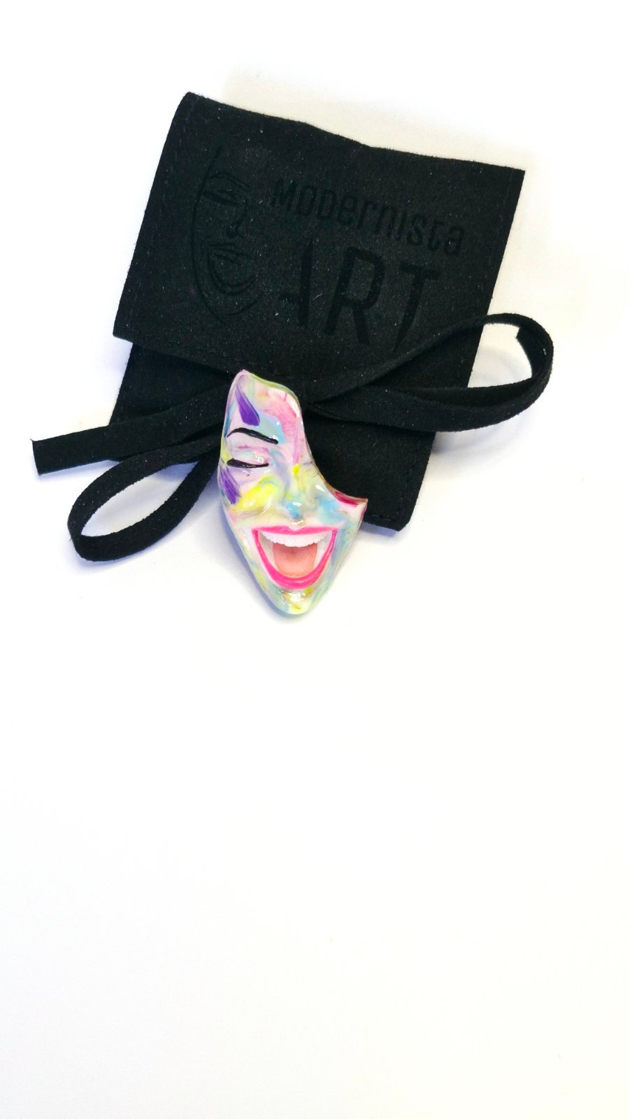 T-Shirt Button — Mood Switch Smile by Modernista Art