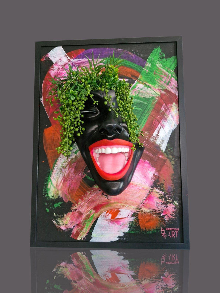 Painting — Lady Dark Smile by Modernista Art