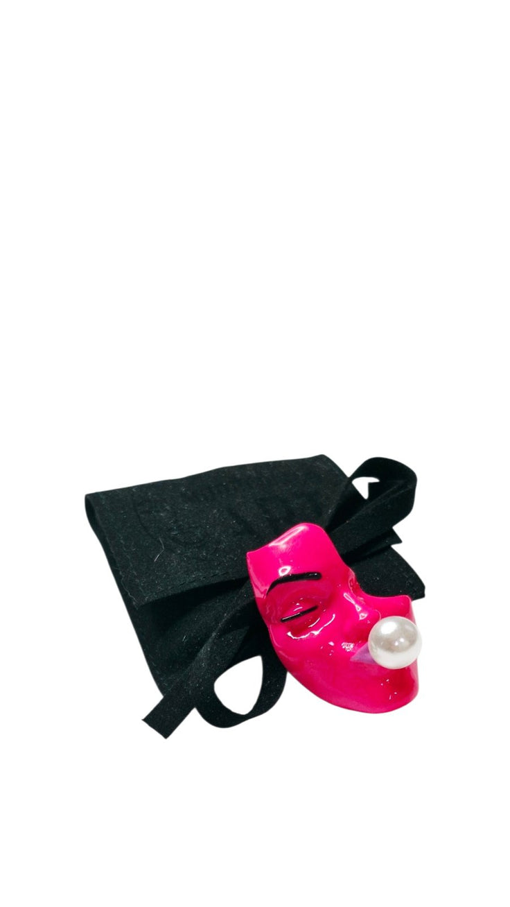 Bubble Neon Pink Mini-Brosche