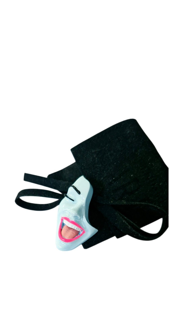 Sky Cotton Smile Mini Brooch